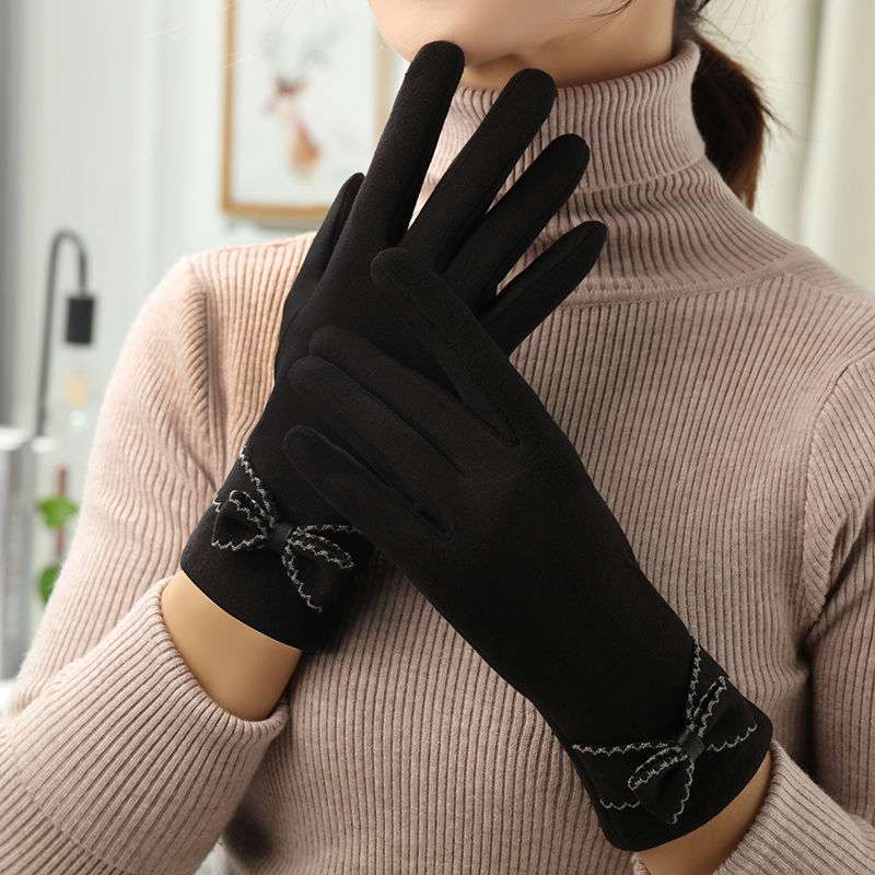 Women's Winter Fleece Warm Fashion Gloves - globaltradeleader