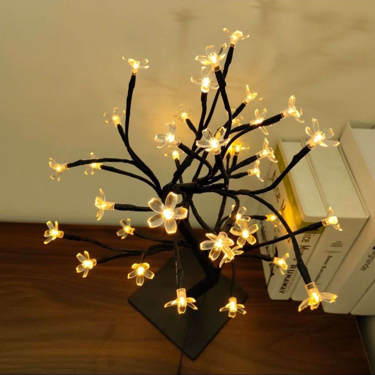 Cherry Blossom Voice-controlled Desk Lamp Room Atmosphere Bedroom - globaltradeleader
