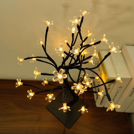Cherry Blossom Voice-controlled Desk Lamp Room Atmosphere Bedroom - globaltradeleader
