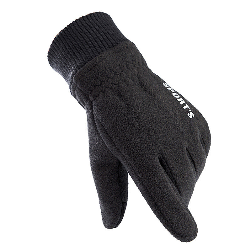 Men's Winter Polar Fleece Plus Fleece Warm Gloves - globaltradeleader