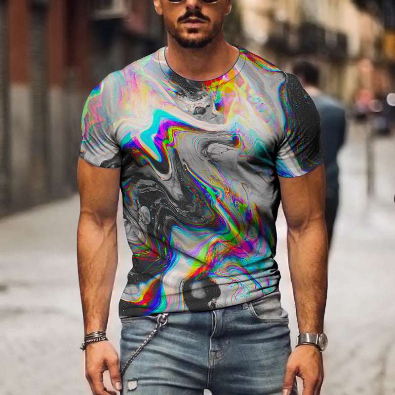Men 3D Graphic Casual T-shirt - globaltradeleader