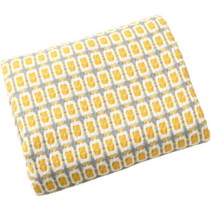 Houndstooth Tassel Woolen Blanket