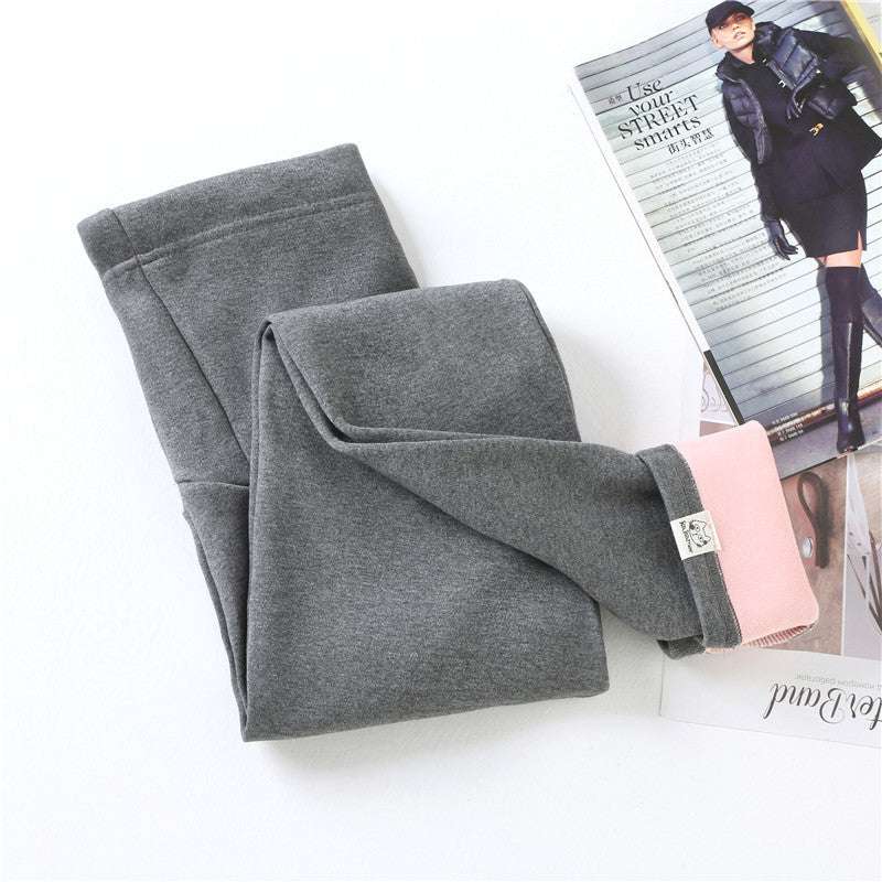 Maternity bottoming trousers with fleece - globaltradeleader