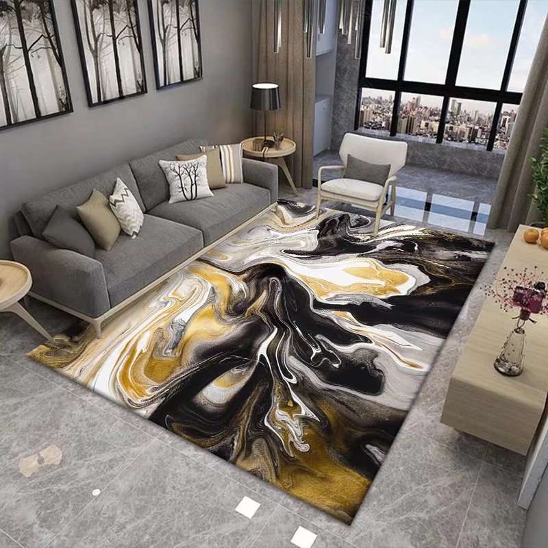 New Chinese Modern Abstract Ink Painting Living Room Carpet - globaltradeleader