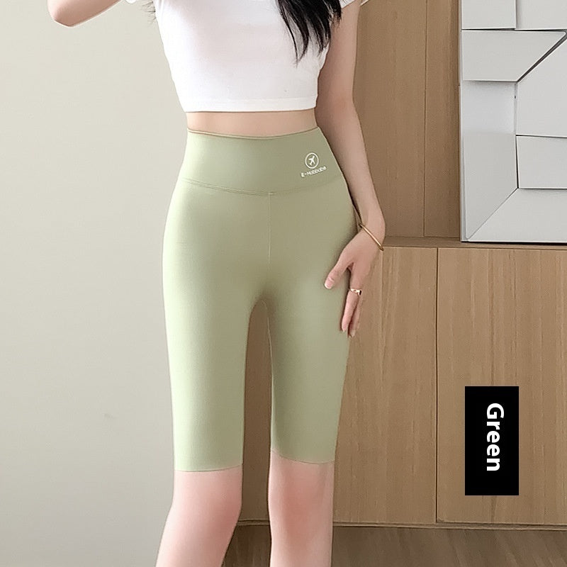 High Waist Shaping Weight Loss Pants Tight Five Points - globaltradeleader