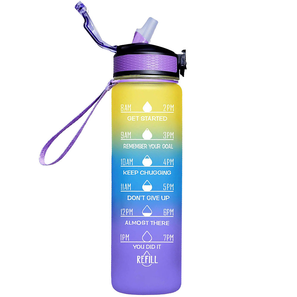 Fashion Portable Large-capacity Straw Sports Mug