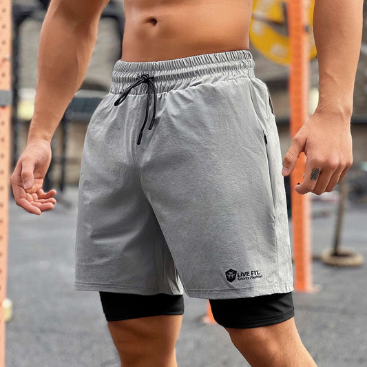 American Style Quick Drying Zippered Shorts For Men - globaltradeleader