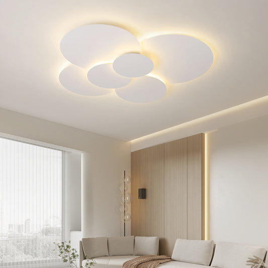 Simple Modern White Round Combination Ceiling Lamp - globaltradeleader