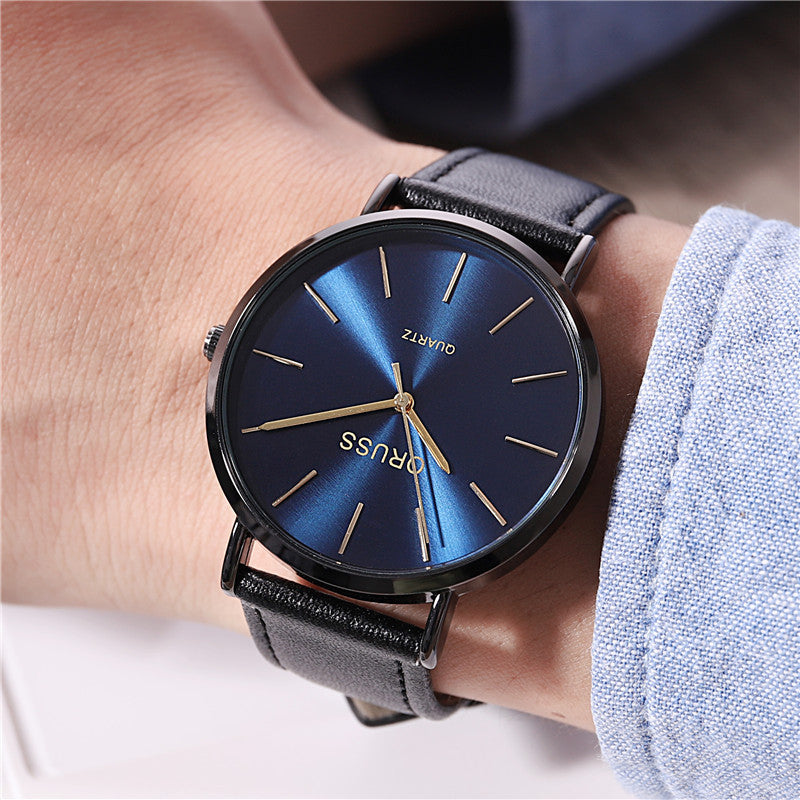 Men's Light Luxury Ultra-thin Belt Watch - globaltradeleader