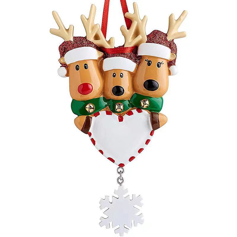 Christmas Elk Ornaments DIY Pendant Resin Crafts - globaltradeleader