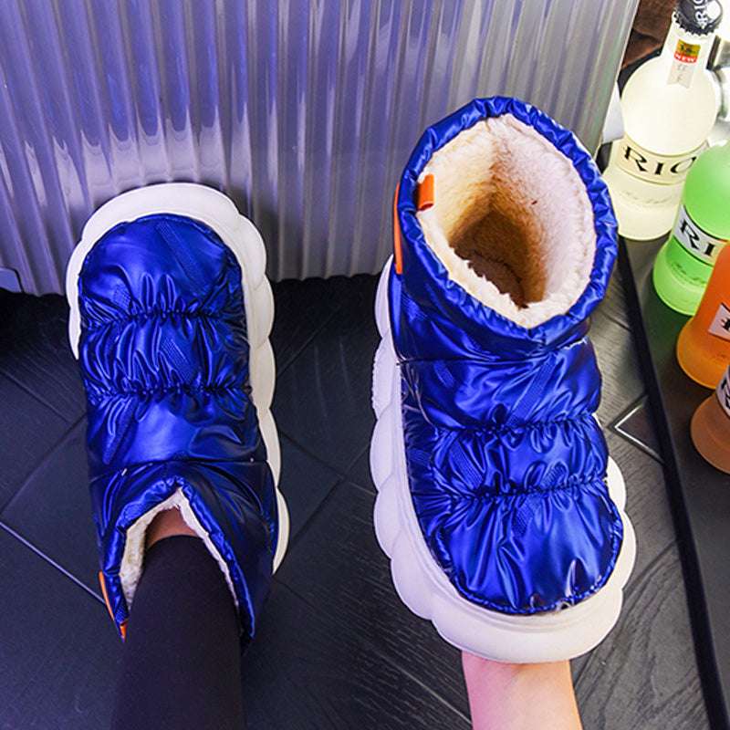 Winter Women Snow Boots Plush Warm Home Floor Down Shoes - globaltradeleader