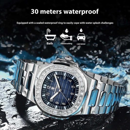Men's Watch Luxury Waterproof Luminous Quartz Wrist Watch - globaltradeleader