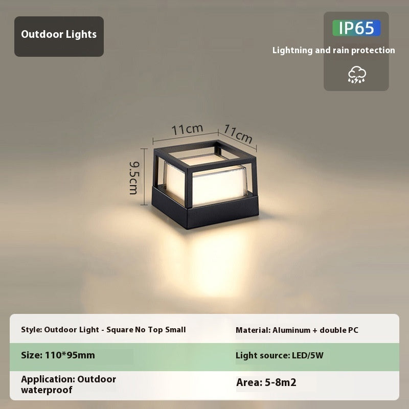 Outdoor Aluminum Wall Pillar Lamp - globaltradeleader