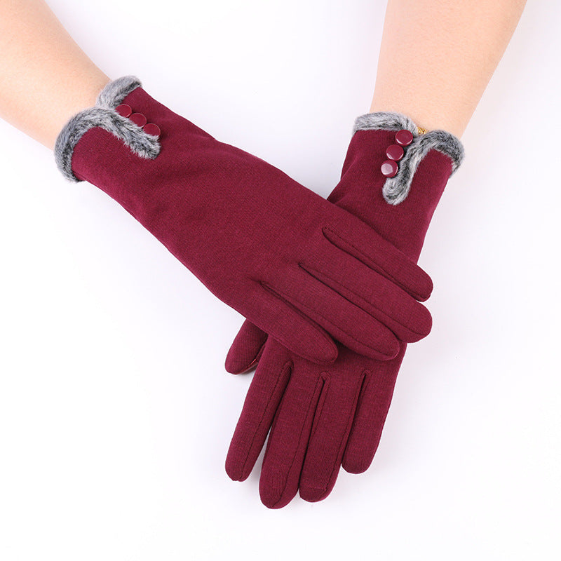 Women's Warm Winter Gloves With Non Down Touch Screen - globaltradeleader