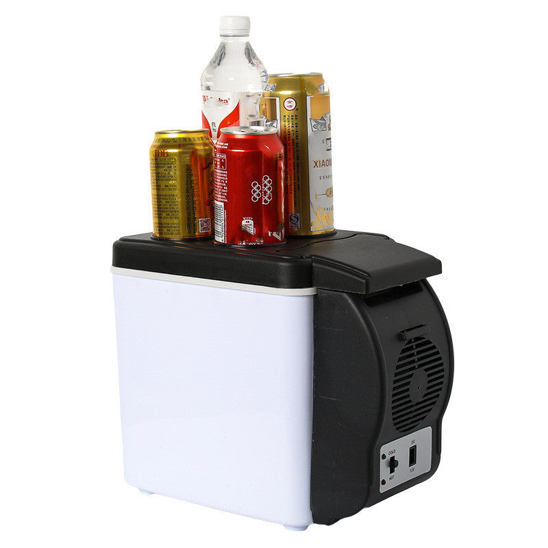 6L Mini Refrigerator Portable Car Boat Yacht Fridge Freezer Cooler Warmer Mini Refrigerator 6L 9 Can 12V Refrigerator Dropship