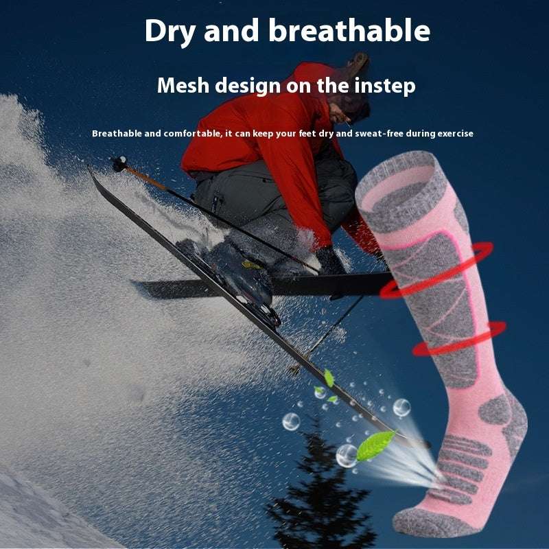 Women's Autumn And Winter Warm Outdoor Sports Socks Terry Sock - globaltradeleader