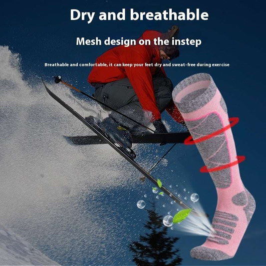 Women's Autumn And Winter Warm Outdoor Sports Socks Terry Sock - globaltradeleader