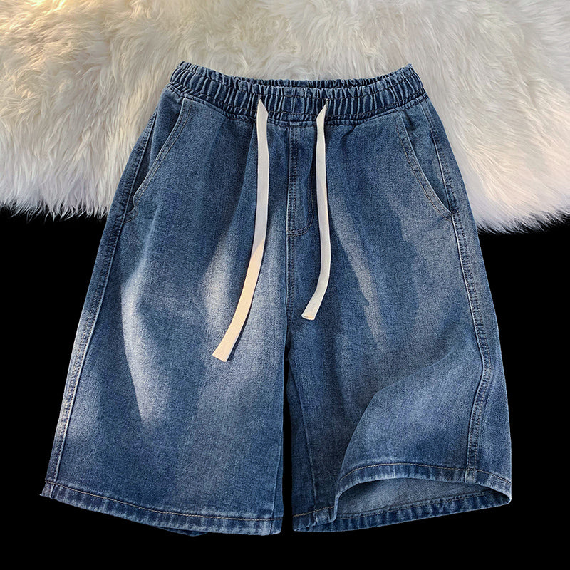 Vintage Denim Shorts Men's Summer Hip Hop Street