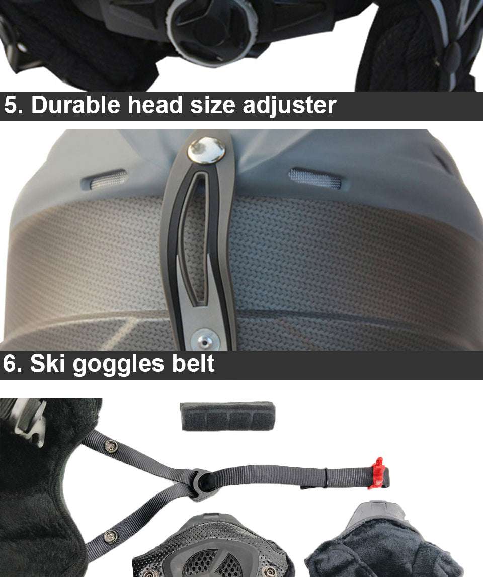 Men's And Women's Warm And Anti-collision Snow Helmets