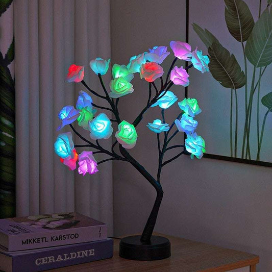 LED Rose Tree Light Christmas Tree Lamp - globaltradeleader
