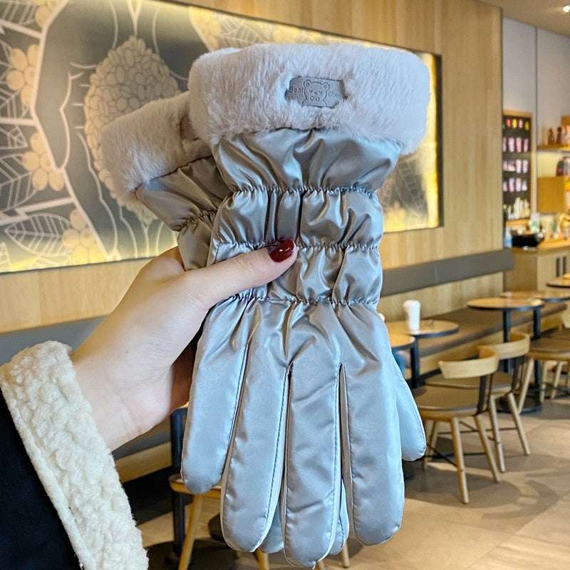 Winter Women's Warm Korean-style Touch Screen Riding Gloves - globaltradeleader