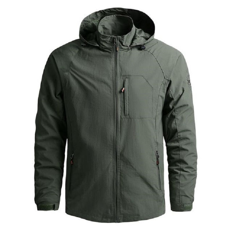 Men's Fashion Solid Color Single Outdoor Jacket - globaltradeleader