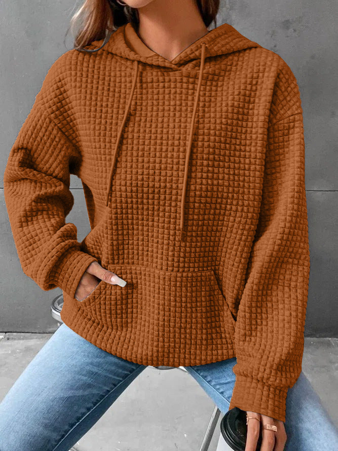 Women's Loose Casual Solid Color Long-sleeved Sweater - globaltradeleader