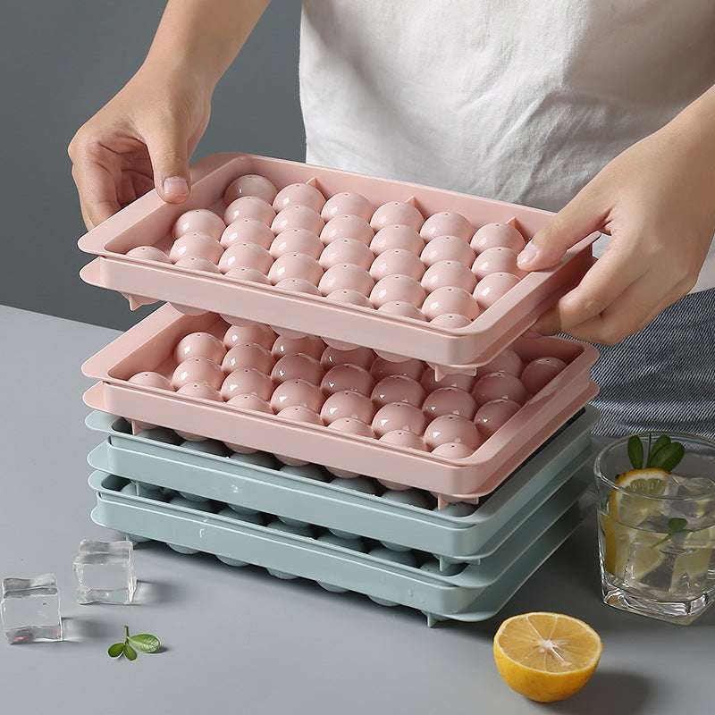 Silicone Ice Tray 3D Round Ice Molds Home Bar Party Use Round Ball Ice Cube Makers Kitchen DIY Ice Cream Moulds