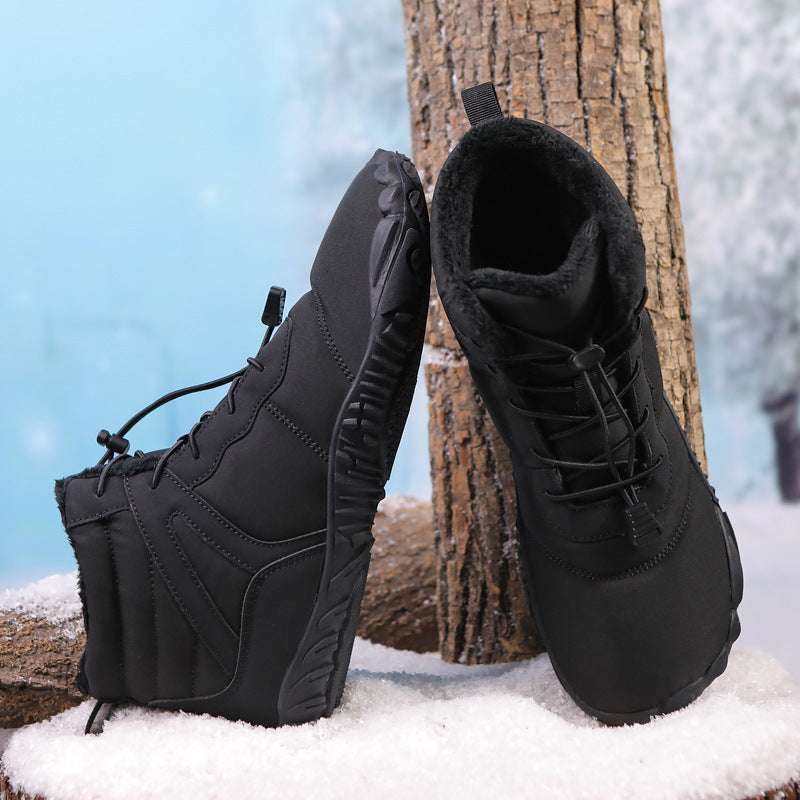 Couple Fleece-lined Hiking Shoes Non-slip Casual - globaltradeleader