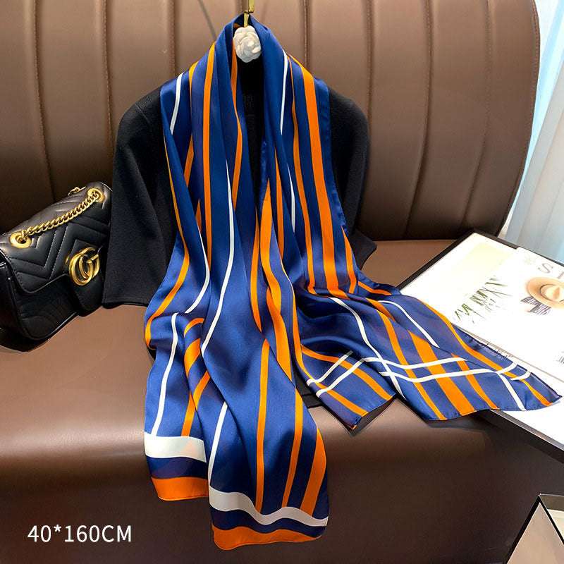 Simple And Generous Sunscreen Shawl Women's Mid-length Scarf