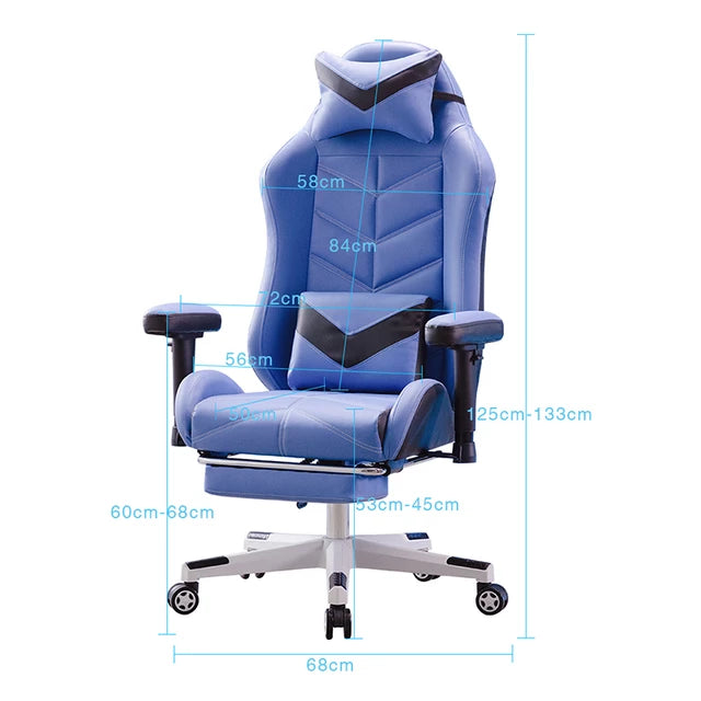 Reclining Office Long Sitting Comfortable Game Swivel Chair - globaltradeleader