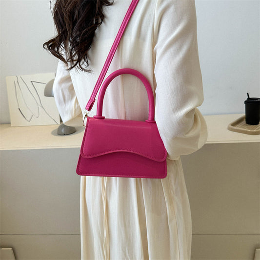 Fashion Messenger Bag Simple Solid Color Tote - globaltradeleader