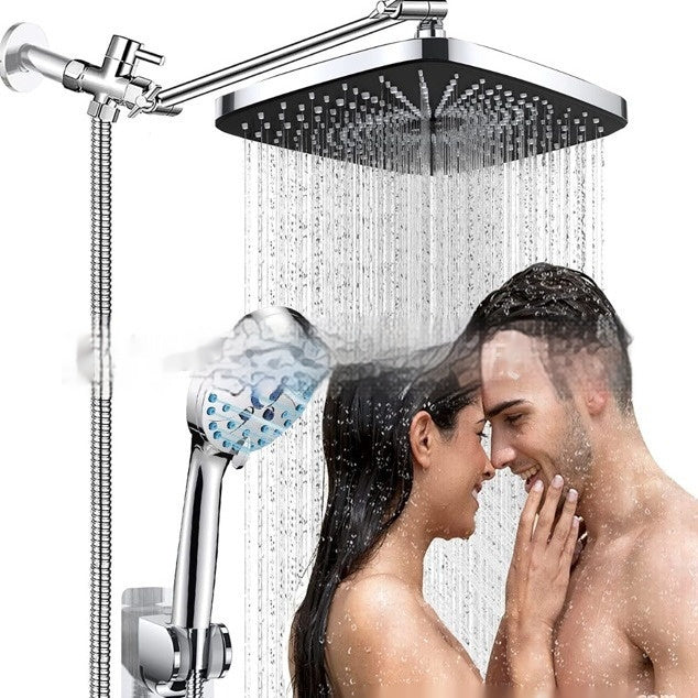 3-function Handheld Nozzle Elegant Black Shower Head Suit - globaltradeleader
