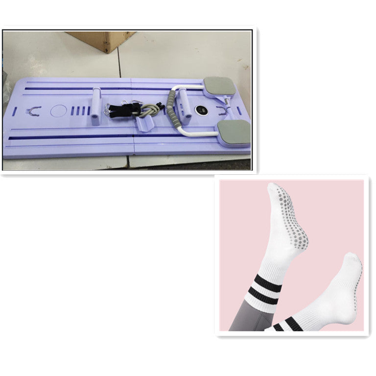 Multifunctional Fitness Board Flat Support Chest And Abdominal Muscle Equipment Household Abdominal Wheel - globaltradeleader