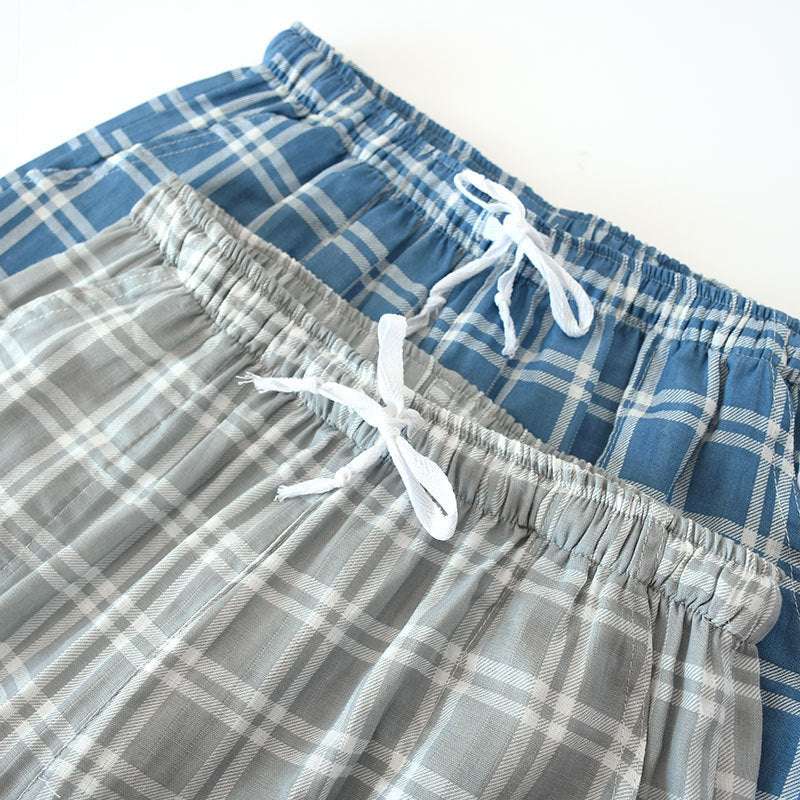 Cotton Cropped Pants Loose Casual Pajama Pants Summer - globaltradeleader