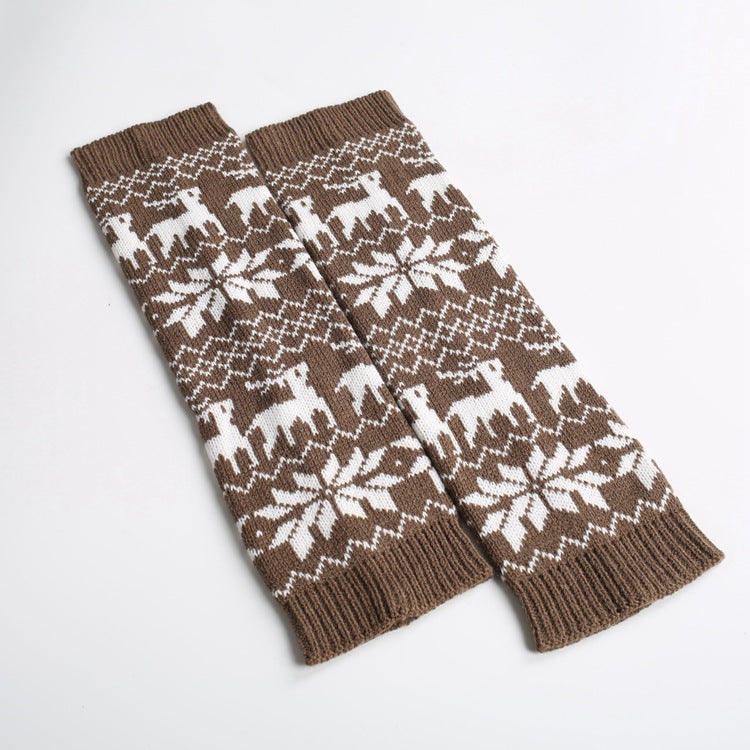 Christmas Winter Warm Shank Protection Leg Warmer