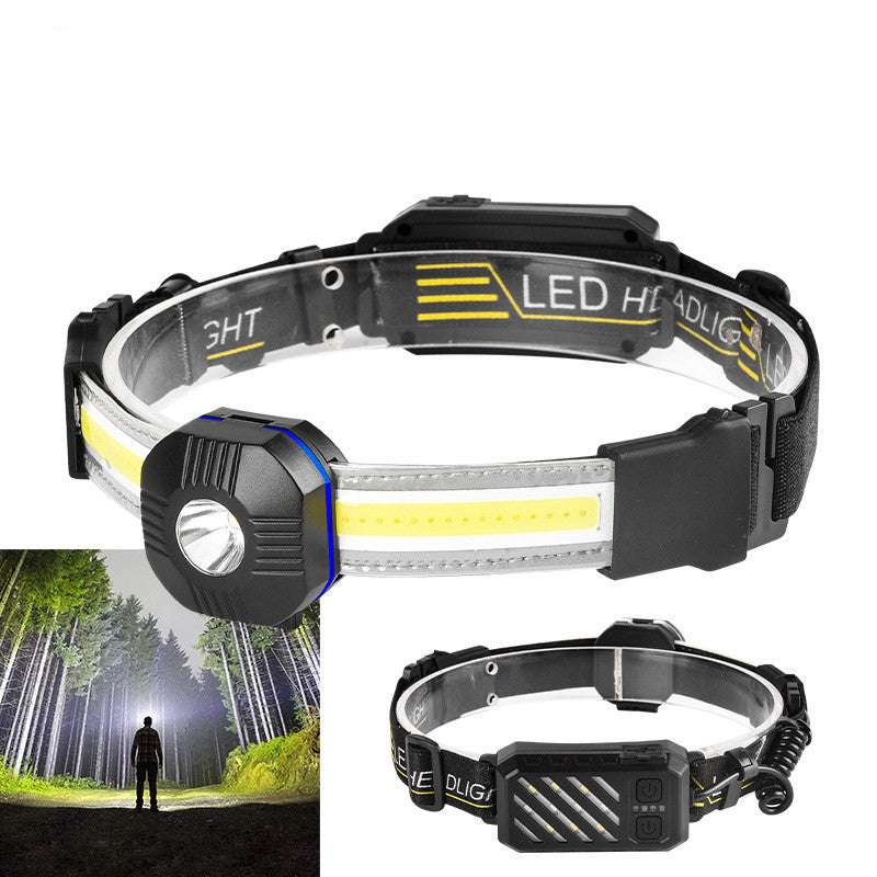 USB Charging Camping Mountaineering Searchlight Night Fishing Headlight