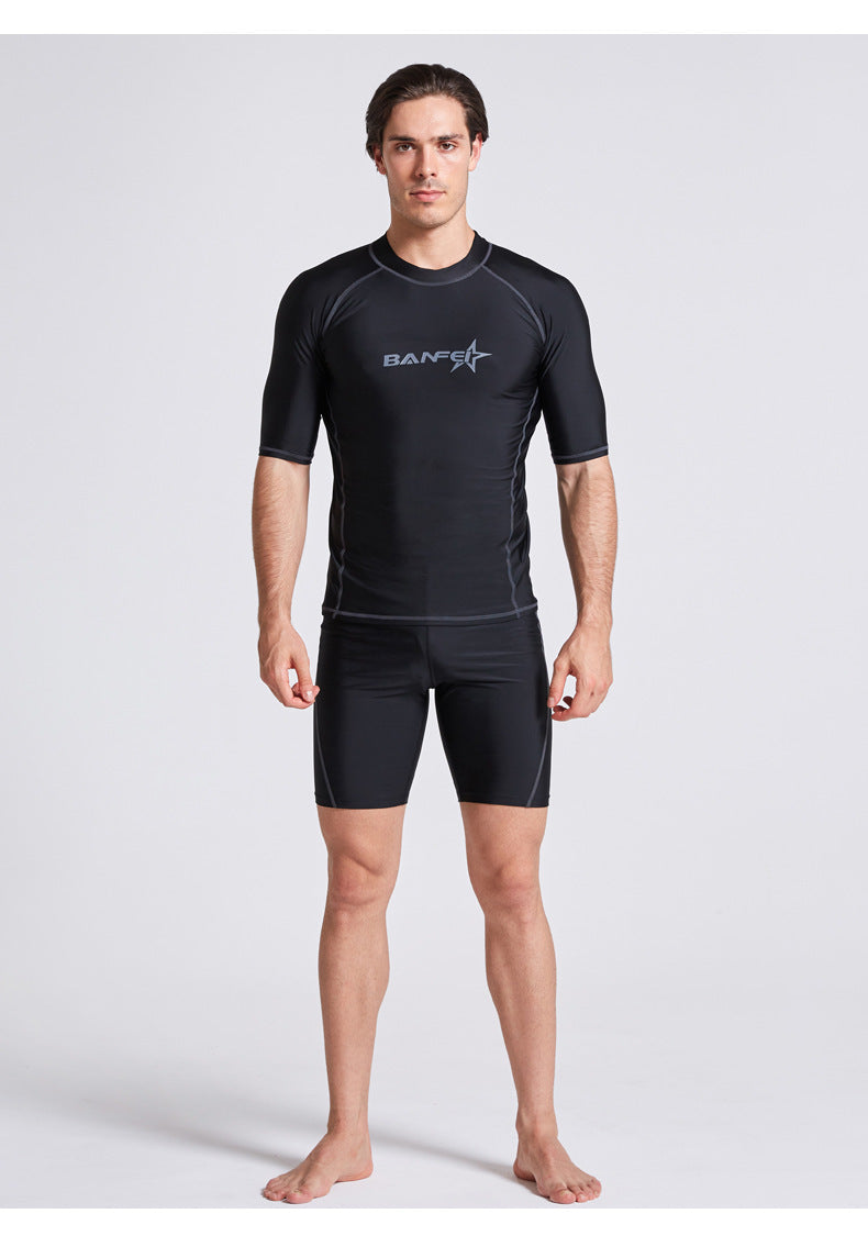 Quick-drying Half Sleeve Suit Swimsuit Snorkeling Surfing Wetsuit Suit - globaltradeleader