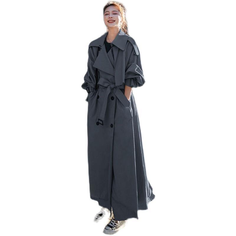 Ladies Fashion Over The Knee Loose Overcoat Jacket - globaltradeleader