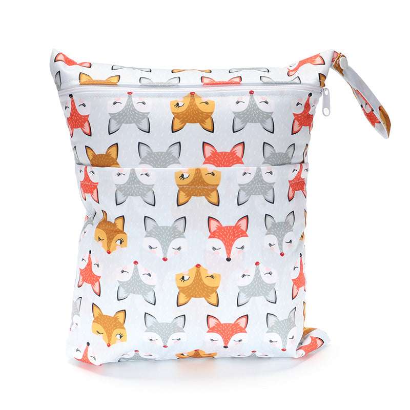 Digital Printing New Pattern Double Pocket Diaper Bag