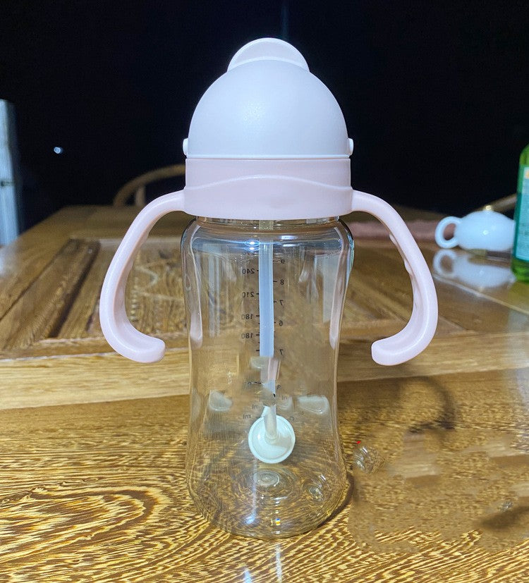 Baby PPSU Straw Cup Children's Drinking Bottle Household Straight Drink