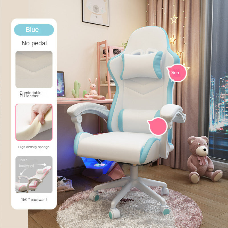 Cute Girls Bedroom Comfortable Sedentary Gaming Chair - globaltradeleader