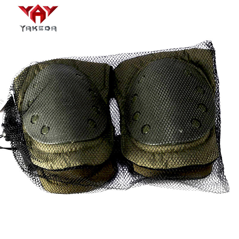 Outdoor Tactical Knee And Elbow Protection 4-piece Military Fan Sports Protective Gear