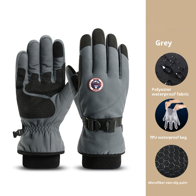 Winter Men's Warm Skiing Outdoor Sports Riding Gloves - globaltradeleader