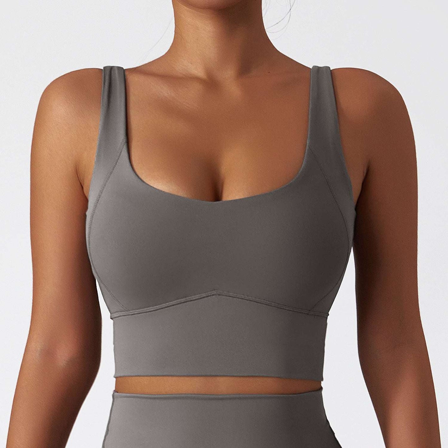 Running Sports Quick-drying Nude Feel Yoga Push Up Bras Shockproof Fitness Vest - globaltradeleader