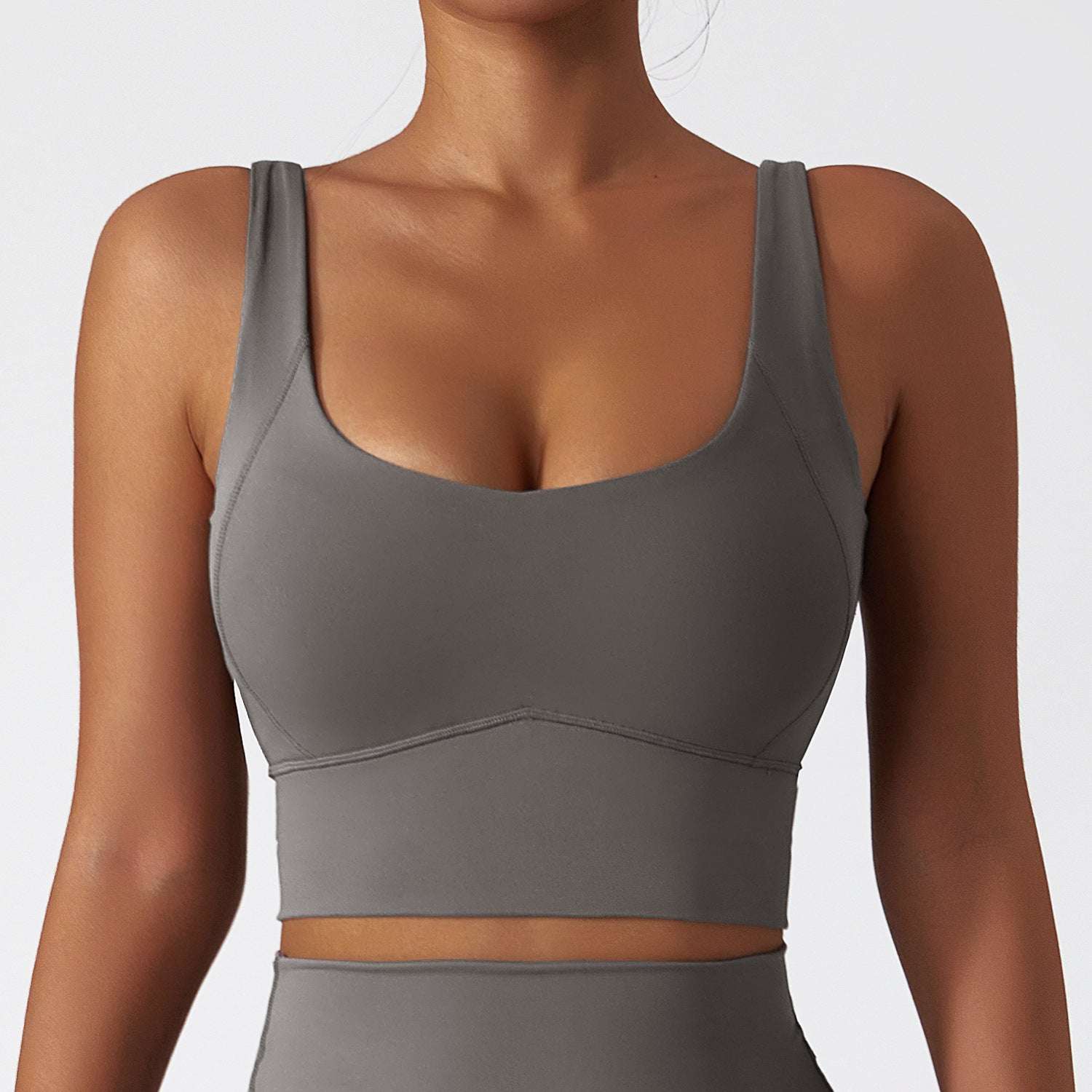 Running Sports Quick-drying Nude Feel Yoga Push Up Bras Shockproof Fitness Vest - globaltradeleader