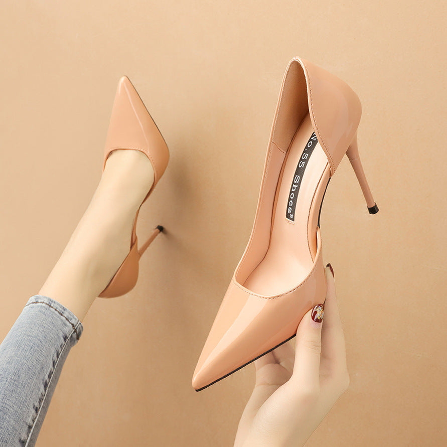 Pointed-toe High-heeled Shoes With Hollow Stilettos - globaltradeleader