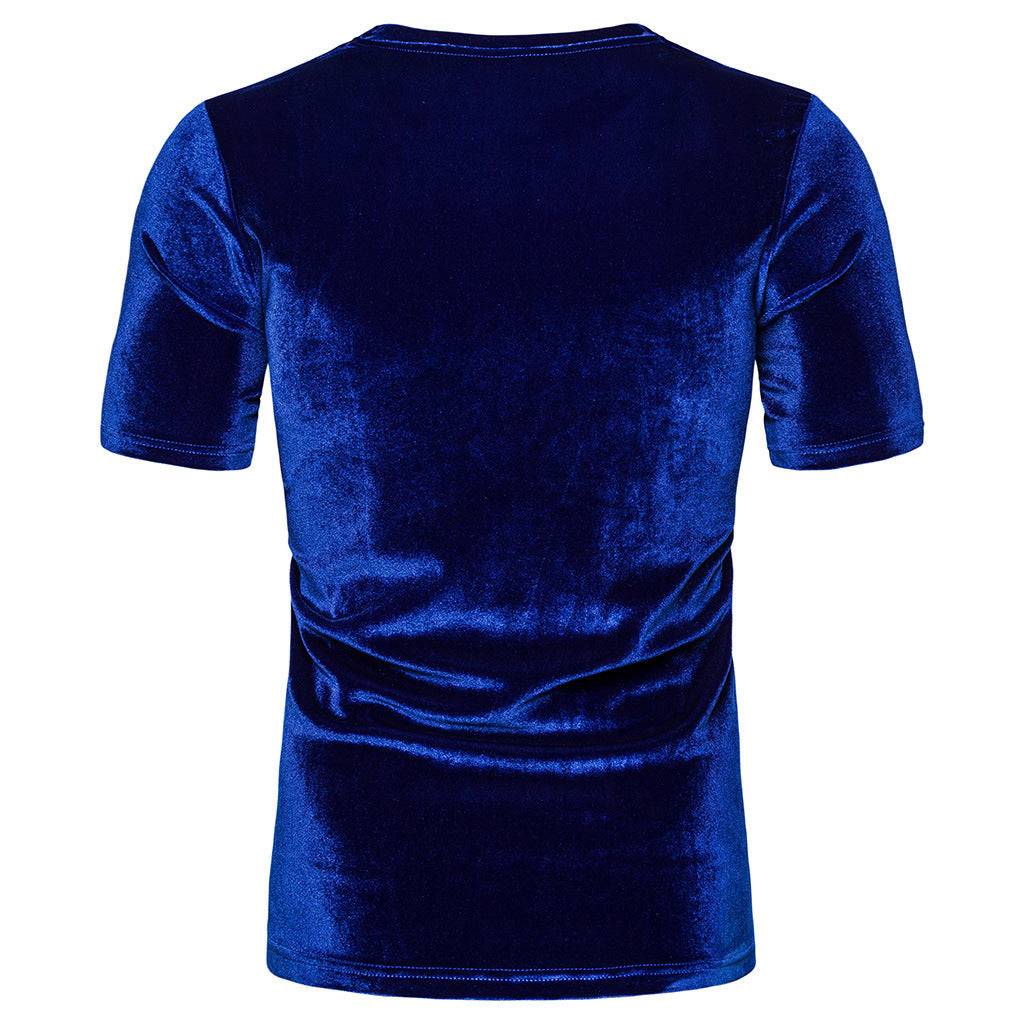 Men's Summer Solid Color Short-sleeved T-shirt - globaltradeleader