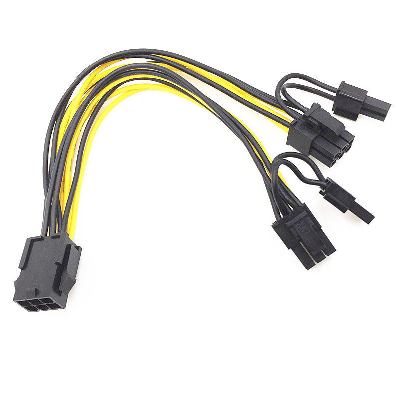 6pin To Dual 8pin Graphics Card Power Supply Line