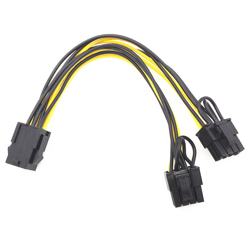 6pin To Dual 8pin Graphics Card Power Supply Line